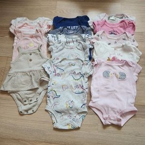 0-3 Baby Girl Onesies